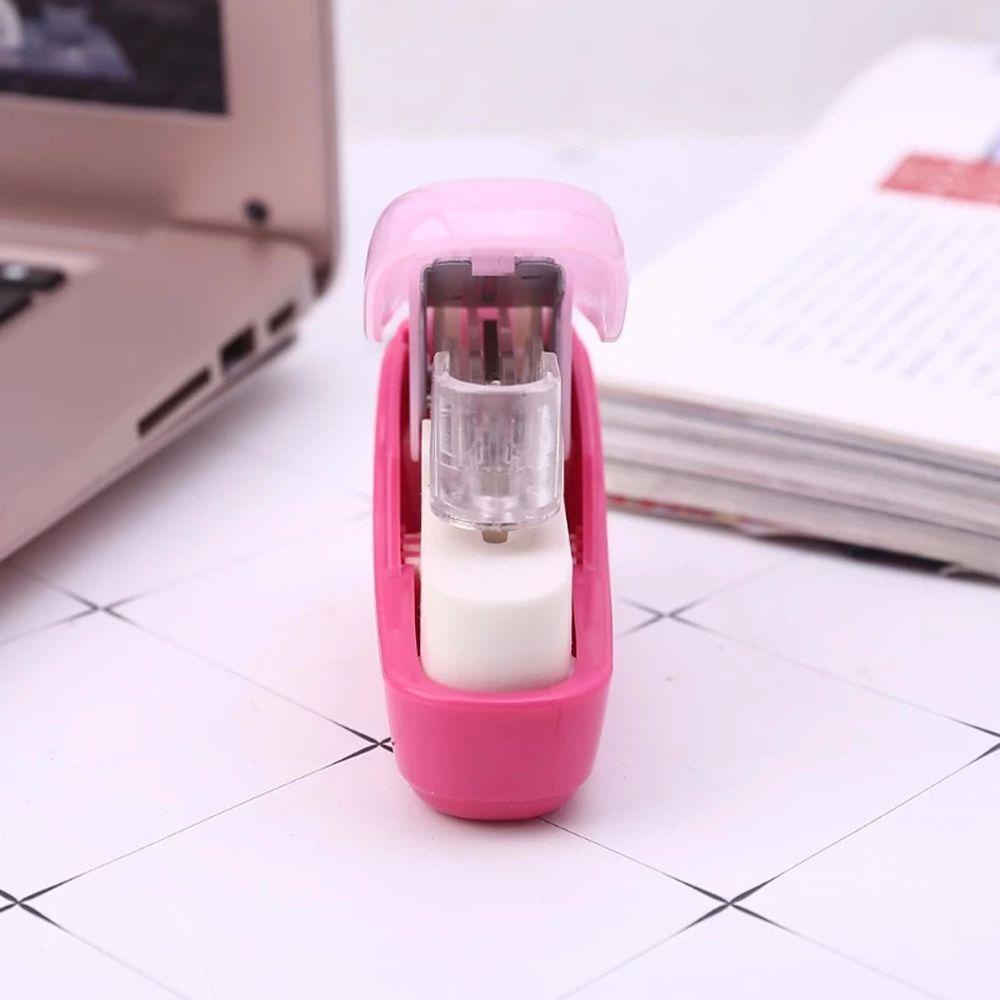 Stapler Agustina Stapler Nyaman Portable Alat Kantor Alat Tulis Sekolah Tanpa Staples