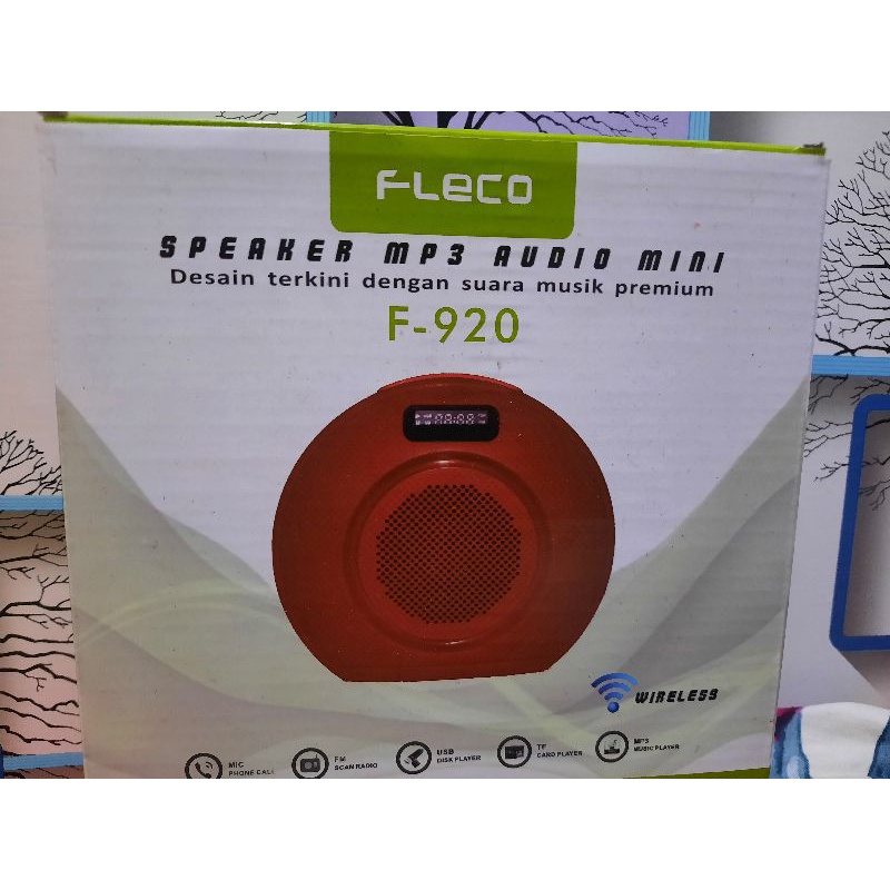 Speaker Bluetooth Portabel Fleco 920 /Speaker Super Bass