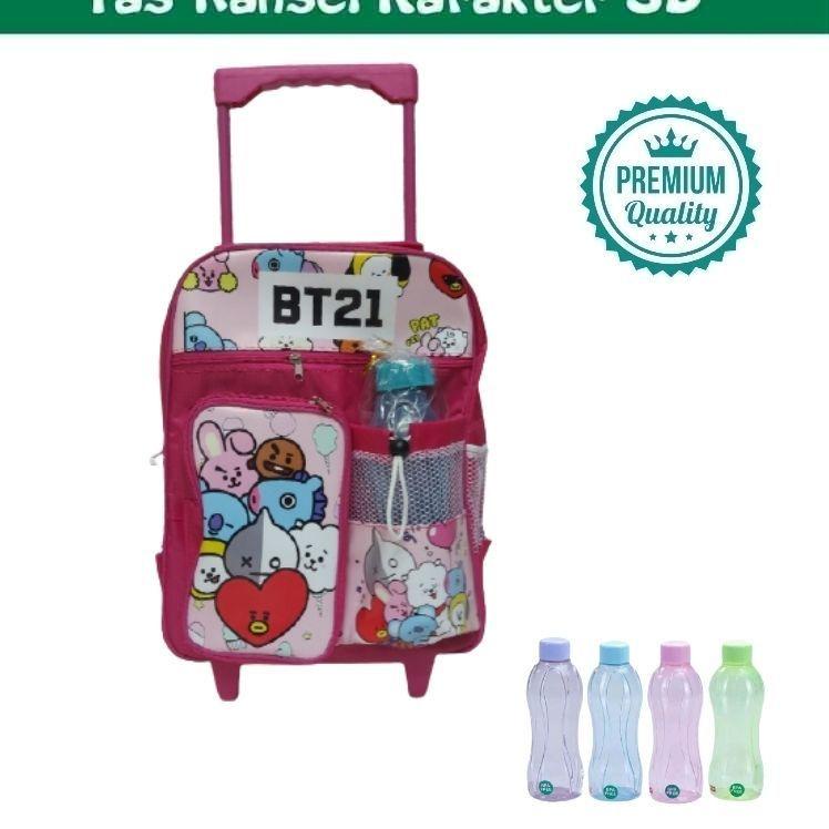 (rbrb -29) BTS tas troli tas dorong tas koper motif bts ransel anak [gb -830]