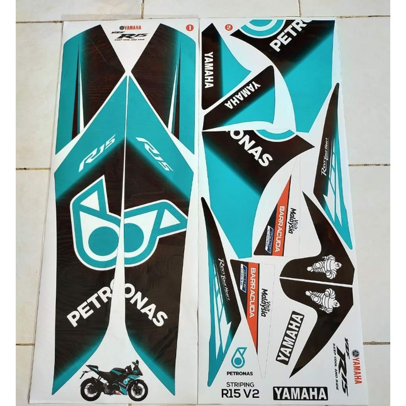 BISA COD R15 v1 v2 Striping Variasi Lis Stiker Murah Variasi Yamaha R15 V1 V2 petronas