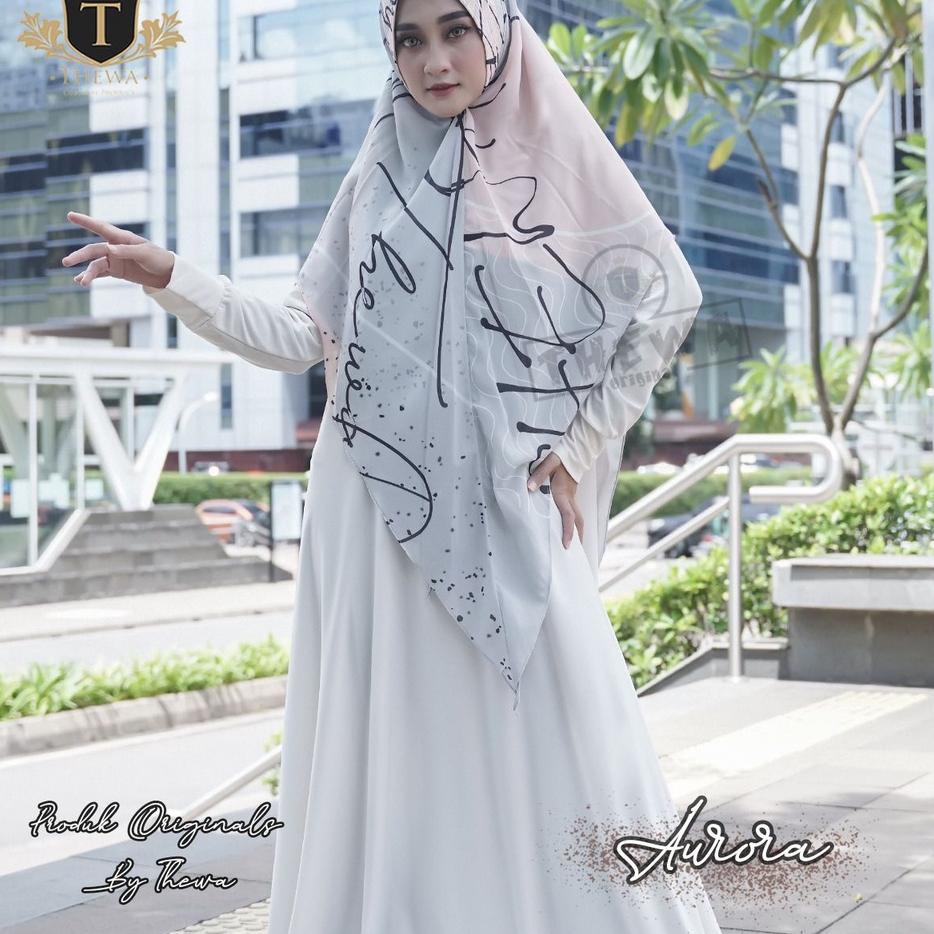 Kerudung/Khimar/hijab “PRINTING'Jumbo OVAL  ORIGINAL THEWA ,,