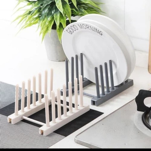 【GOGOMART】6 Sekat Pengering Piring / Rak Piring / Mini Dish Drainer