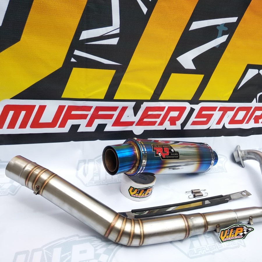 Jual Knalpot Untuk Motor R9 MOGELO CB 150 R - CBR 150 - GSX 150 R - R15 - VIXION