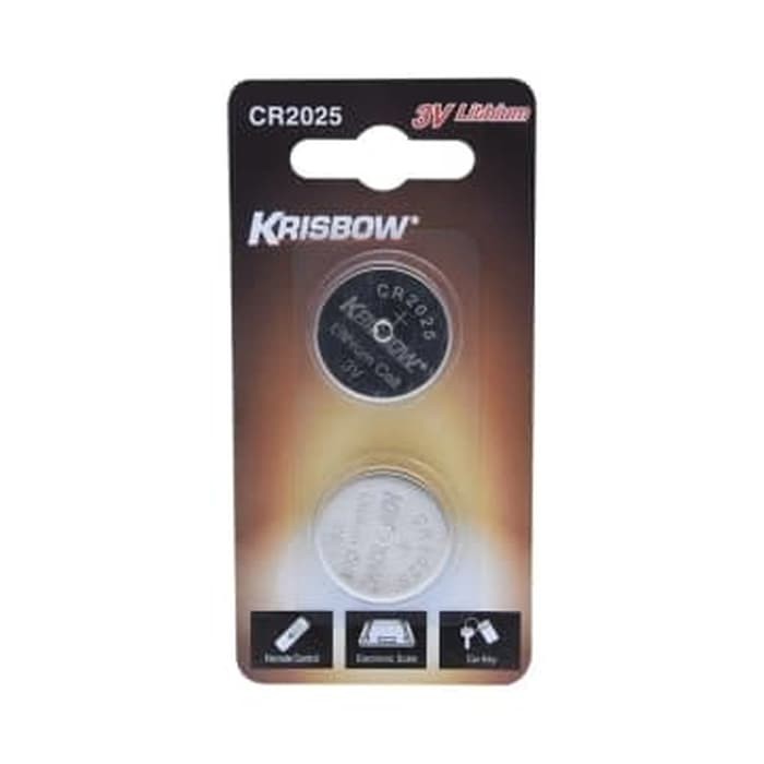 Krisbow Baterai CR 2025 2pcs