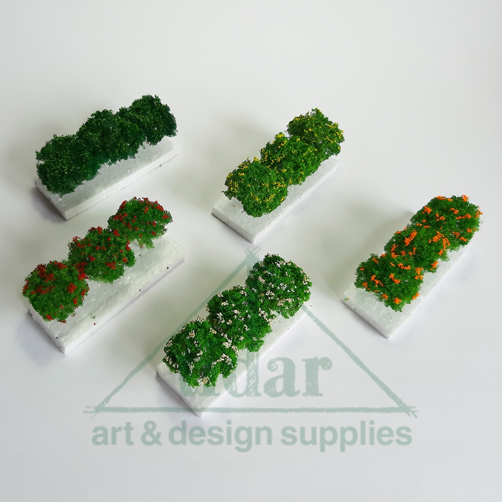 

[MR] MG - Miniatur Pohon Rindang Tinggi 4 CM - Beringin Cabang Hijau Bunga