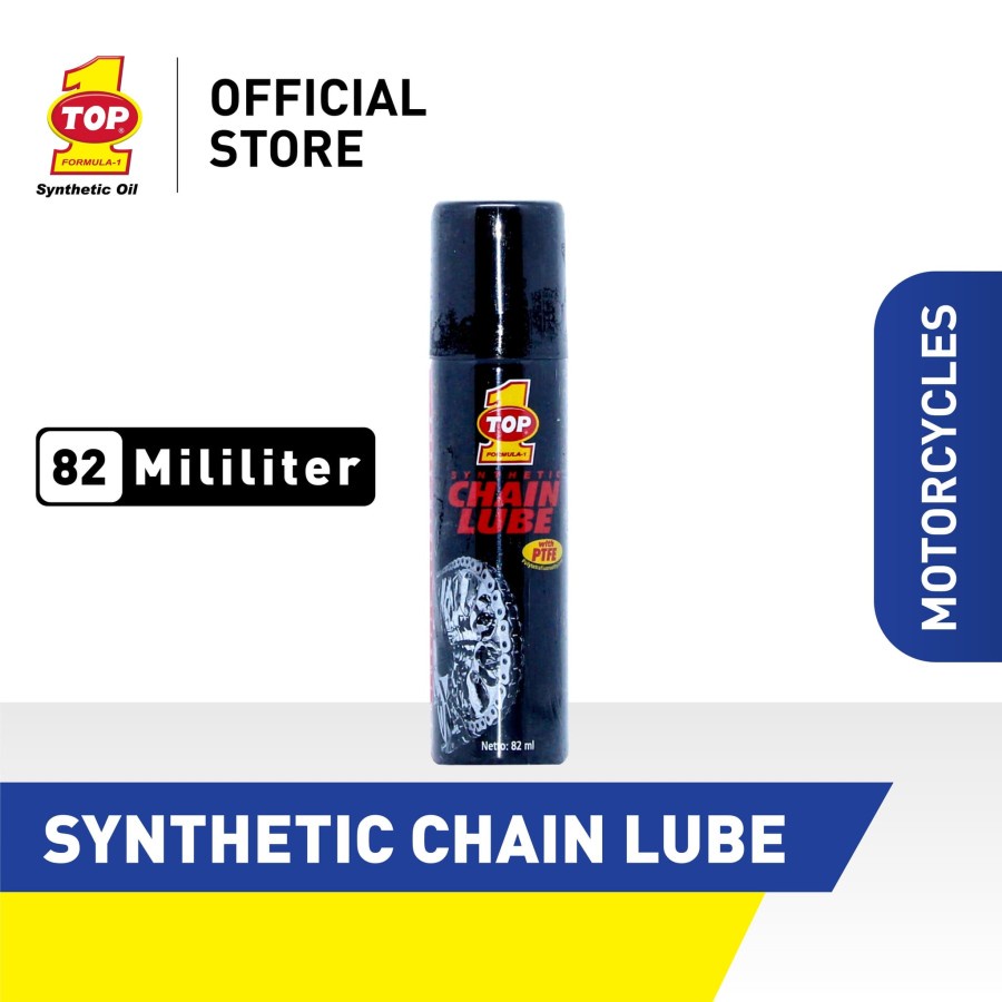 PELUMAS PEMBERSIH RANTAI SEPEDA MOTOR CHAINLUBE TOP 1 SYNTHETIC 82ML