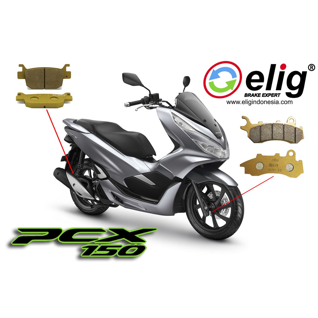 DISPAD KAMPAS REM DEPAN PCX CBS LOKAL 2018 KE ATAS EM380 ORIGINAL ELIG