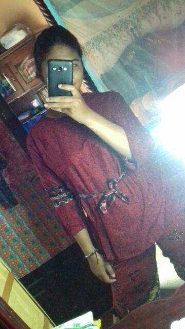 Atasan Batik Dolby Dolbi Dobby Doby Tenun Sutra Tulis Halus Katun Atbm Baron ,sarombit Atasan