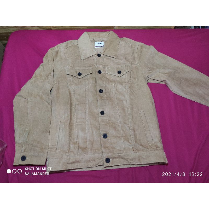 ERIGO trucker corduroy mark Mocca uk L