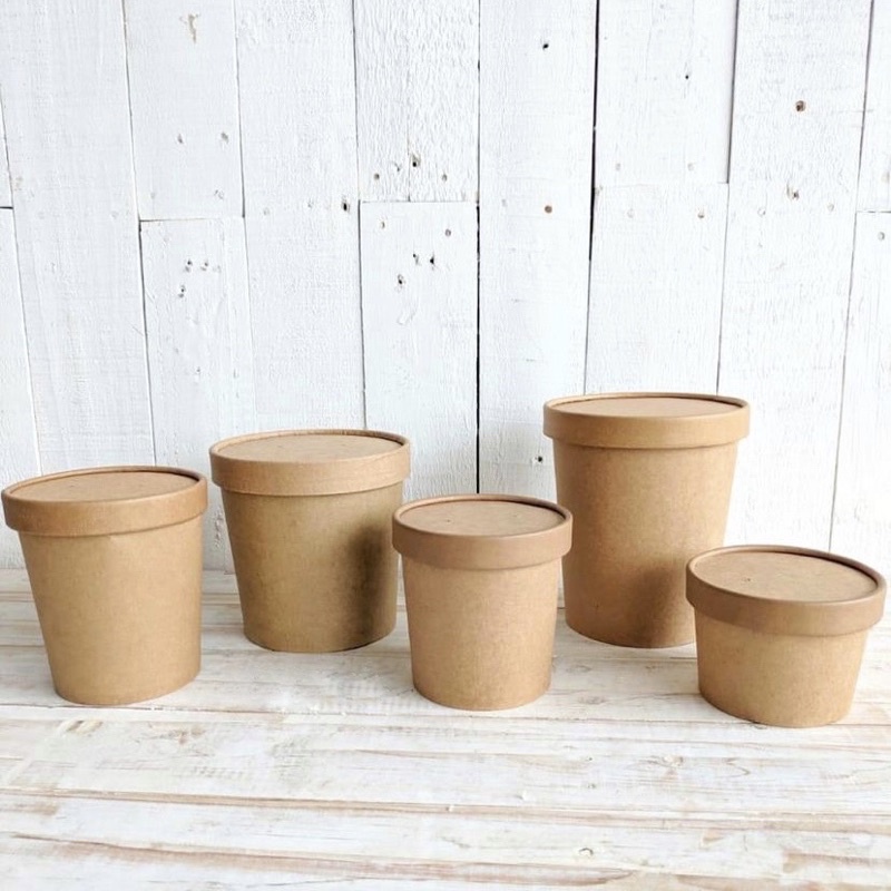 Brown Kraft Paper Bowl 12oz Food Grade Cup