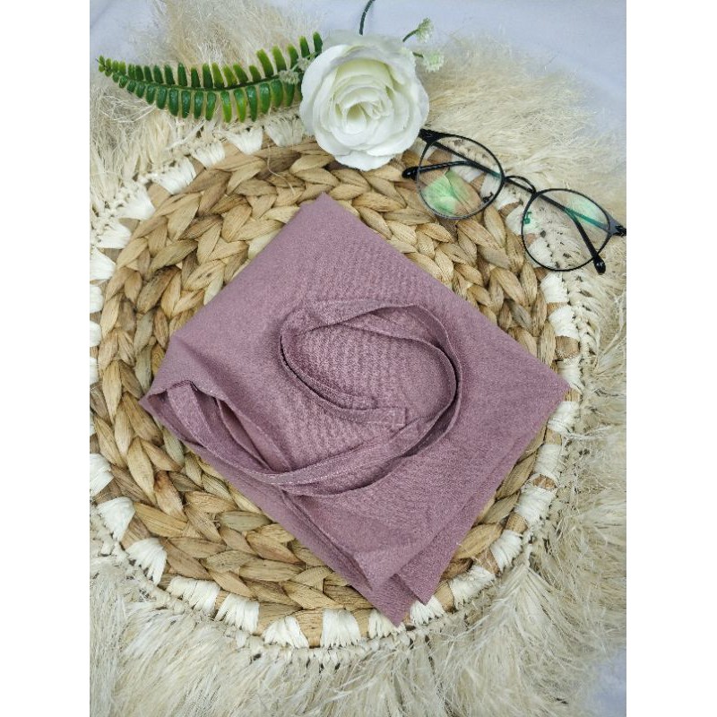 KHIMAR AZKIA SIMPLE TALI INSTAN/BERGO DIAMOND-Azkia dove