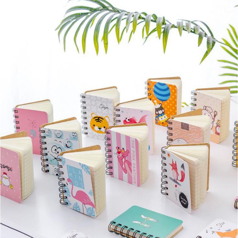 

Minibook Notebook ring mini motif buku tulis catatan ring motif