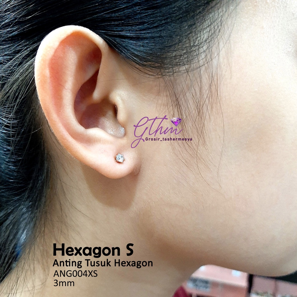 anting tusuk giwang harian wanita stud xuping ang004 xs