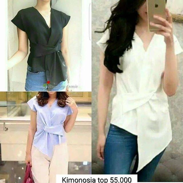 Fourfashion KIMONOSIA TOP BLOUSE PAKAIAN ATASAN WANITA