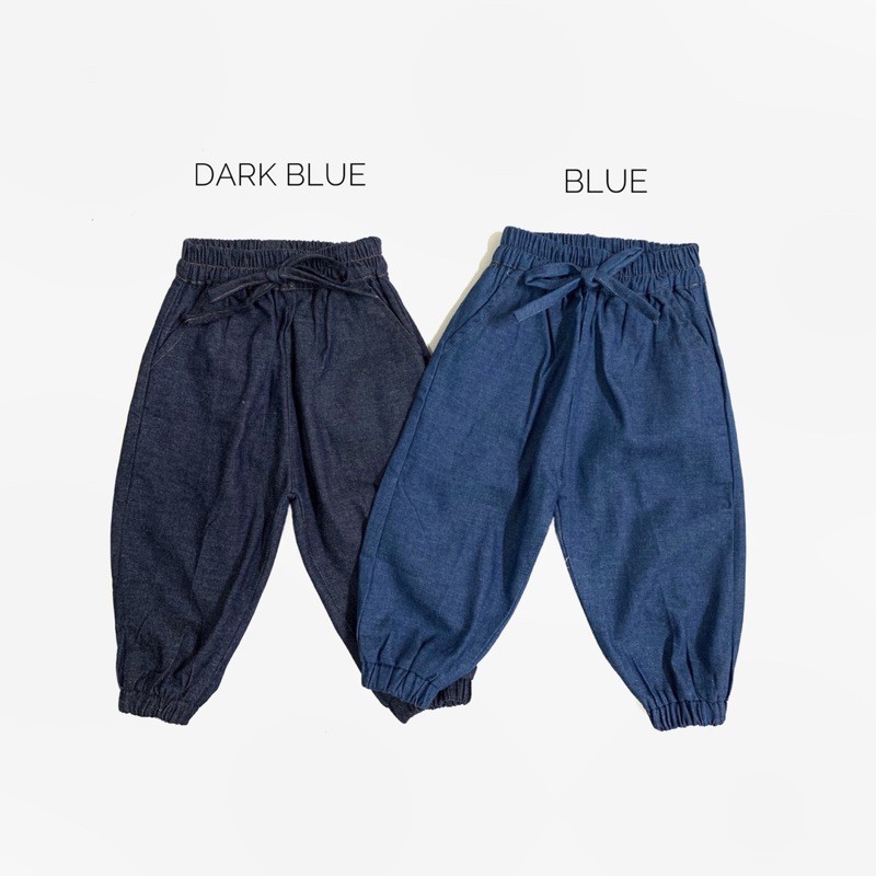 KIDDIEPODS - Denim Jogger Pants / Celana anak perempuan / Bawahan Anak perempuan 1-10 tahun / Celana Jogger anak perempuan