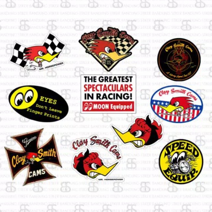 

Paket Stiker Mooneyes Claysmith - Sticker Pack Mooneyes Claysmith 2