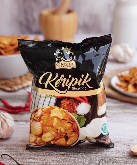 Keripik Singkong Ginding Extra Pedas Khas Bandung (100gr)