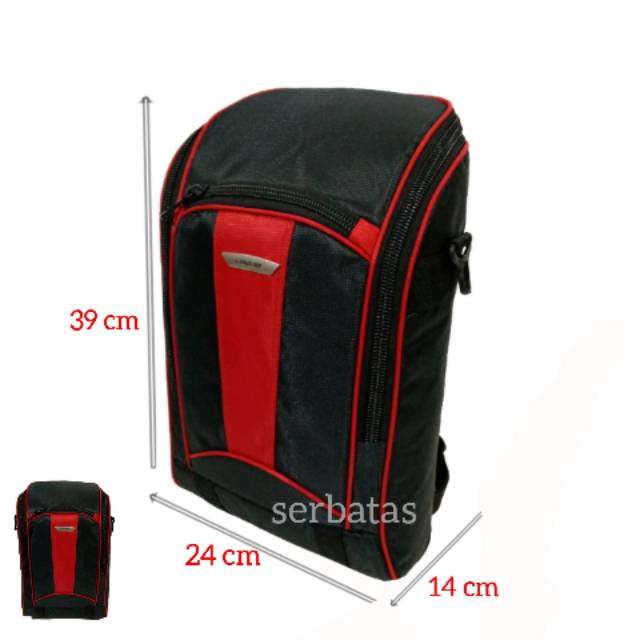 Promo tas ransel backpack polo AL'F tabung 2 in 1 laptop