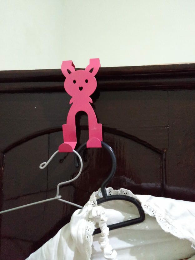 Gantungan Tanpa Paku Gantungan Barang Di Pintu / Sekat Tanpa Paku Motif Rabbit 814