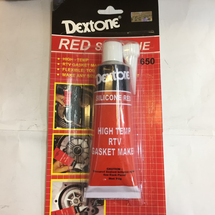 Dextone red silicone 70gr dextone red lem gasket merah