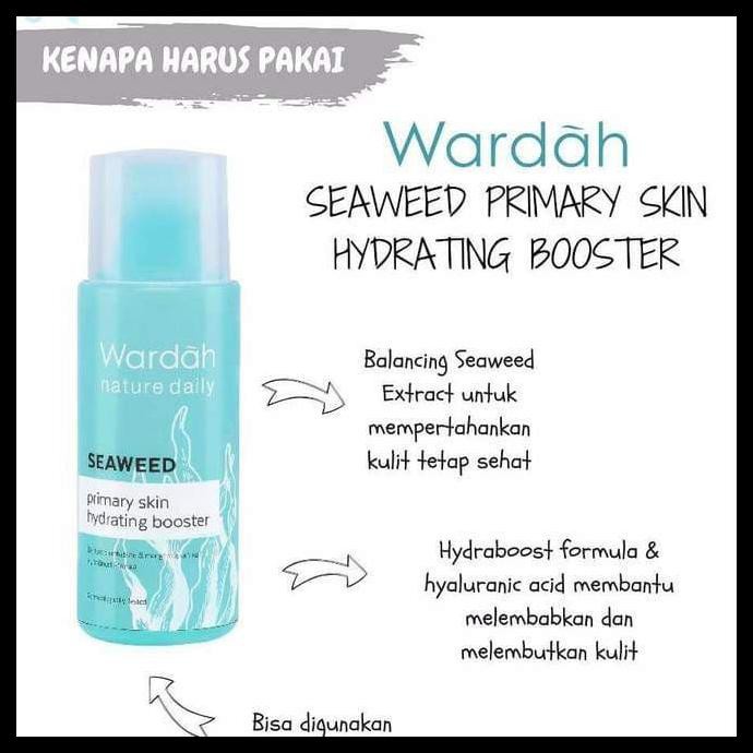 Wardah Seaweed Primary Skin Hydrating Booster 100 ml - hydrating toner wardah