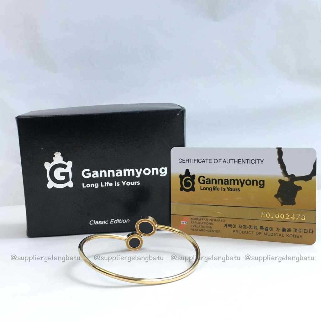 gelang kesehatan GERMANIUM GANNAMYONG ADJUSTABLE GOLD SILVER PINK COD