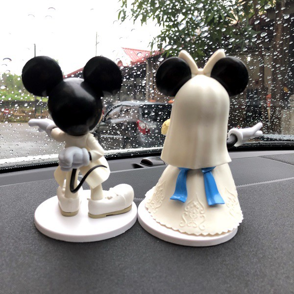 Pajangan Miniatur Figure Mickey Minnie Mouse WEDDING Series ORIGINAL DISNEY JAPAN LIMITED EDITION