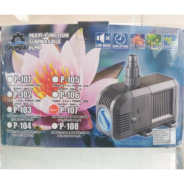 POWER HEAD AQUARIUM / KOLAM - PUMPA P-107