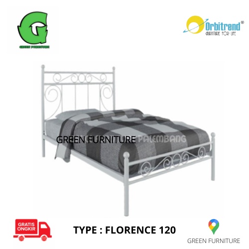 ranjang besi orbitrend florence ranjang single ranjang asrama ranjang besi kasur divan besi