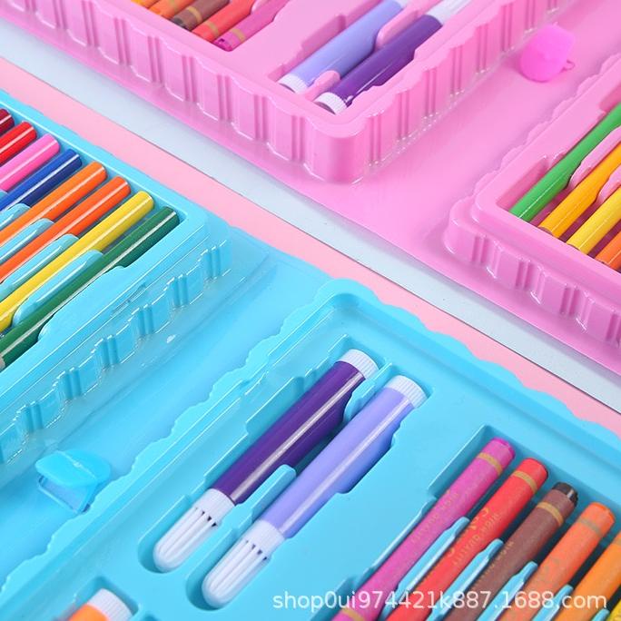 

Big Sale Stationary Set isi 86 & 150 pcs Pensil Crayon Warna Cat Air / Perlengkapan Sekolah Menggambar Anak / Alat Warna .,