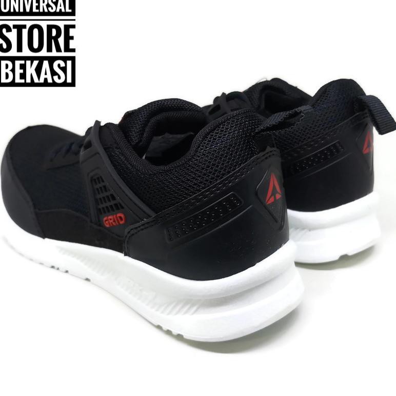 KODE 245 SEPATU SEKOLAH ANAK LAKI SNEAKERS AERO GRID HITAM