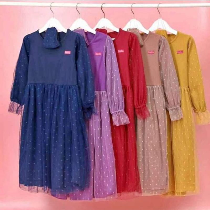 GAMIS ANAK MURAH TULE DOT