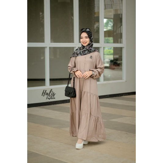 gamis rayon twill import ori by halis