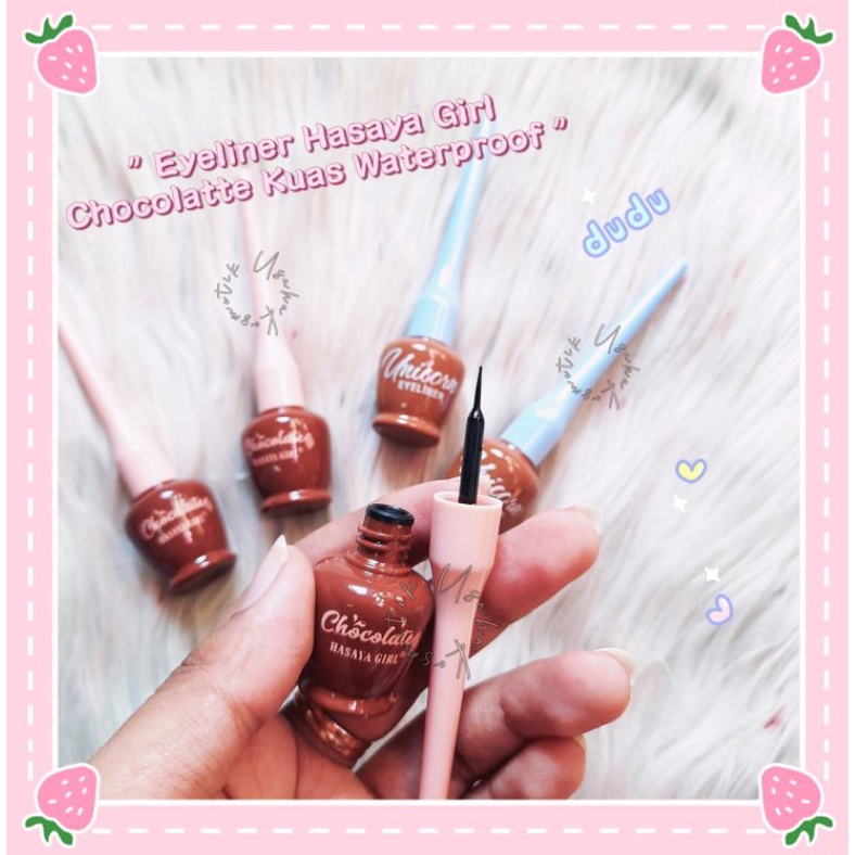 PROMO ECER!! EYELINER HASAYA GIRL KUAS CHOCOLATTE/UNICORN JH-3755A