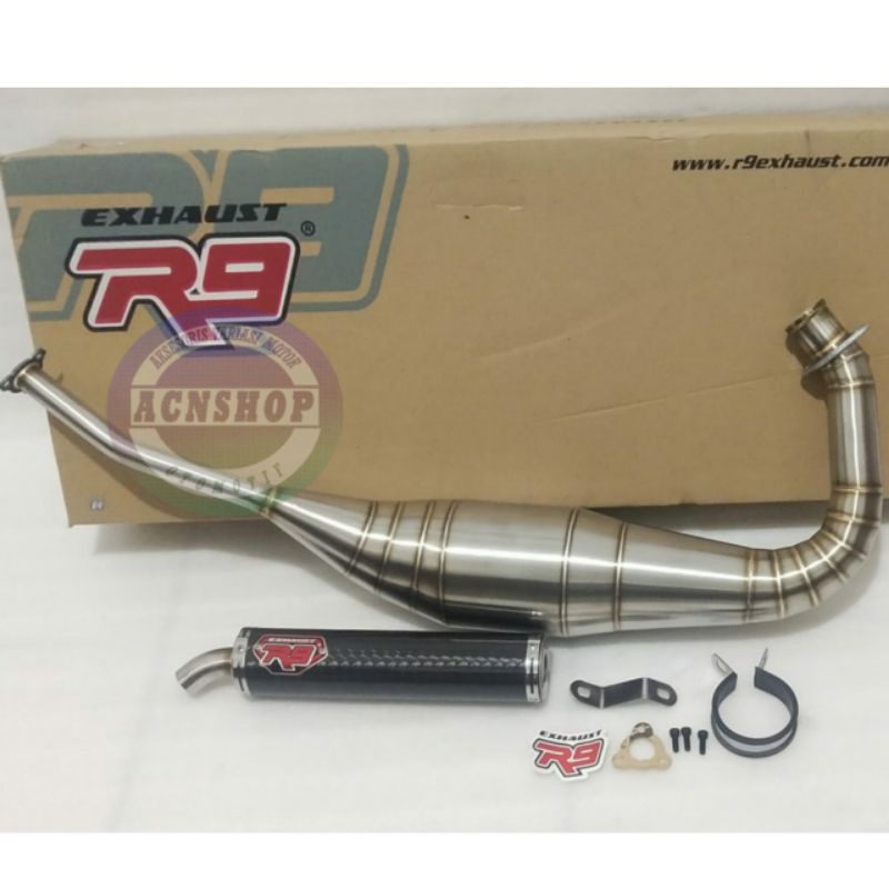 KNALPOT R9 NEW NEO MUGELLO NINJA 150R NINJA 150RR / KNALPOT R9 NINJA 150 R/RR - CARBON-3