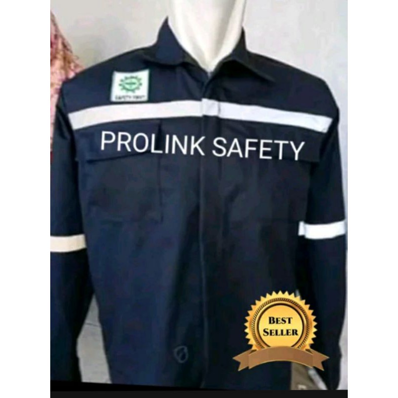 SERAGAM BAJU SAFETY RESLETING DONGKER POLOS ATASAN FREE LOGO K3 BENDERA