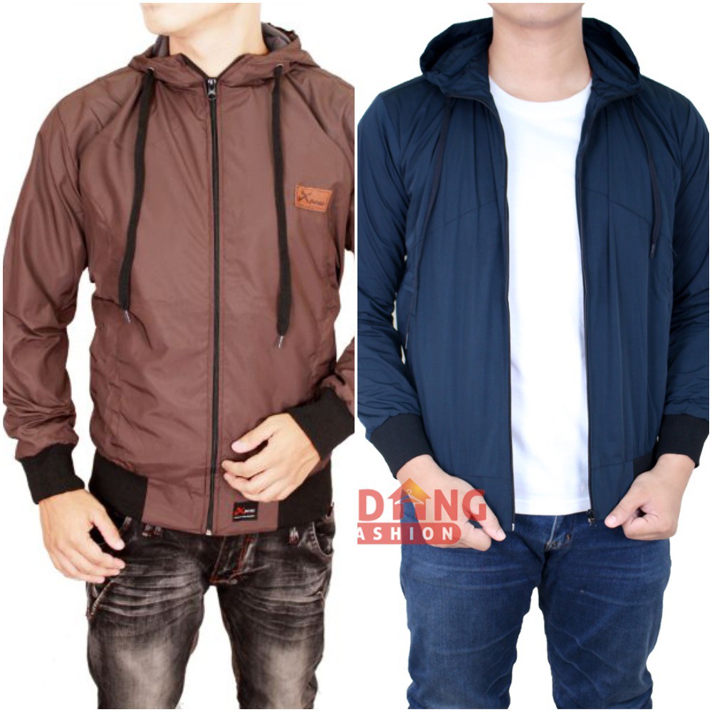 Jaket Parasut Pria Polos / Jaket Waterproof (COMB)