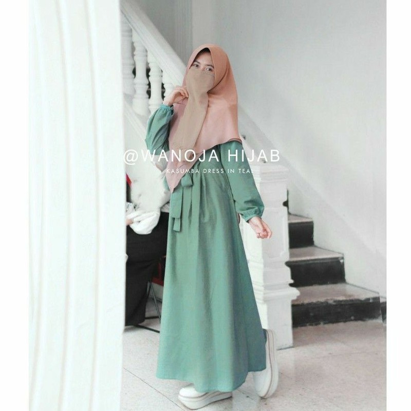 Gamis KASUMBA deress abaya syari hamil busui friendly by wanoja hijab katun fashion muslim terbaru