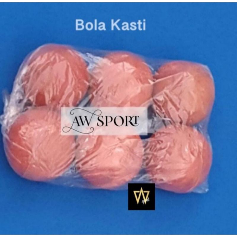 Bola Kasti Karet Merah