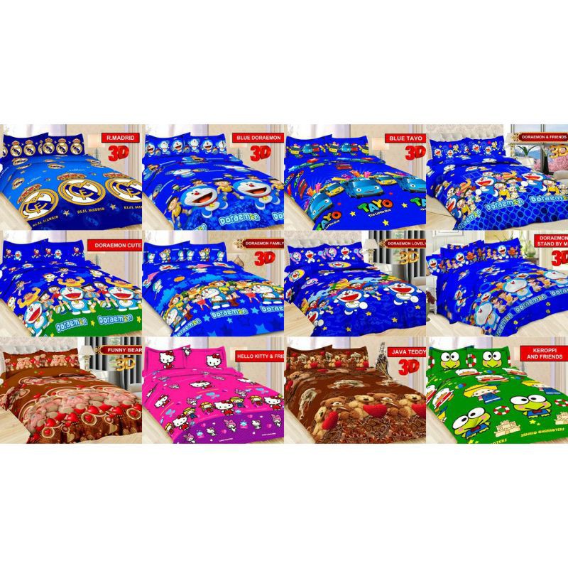 SPREI BONITA 3D PREMIUM MOTIF KARAKTER