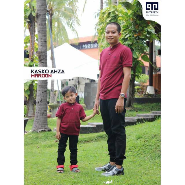 Kasko Ahza by Ahzarayy / Kaos Koko / Kaos Couple / Kaos Maroon
