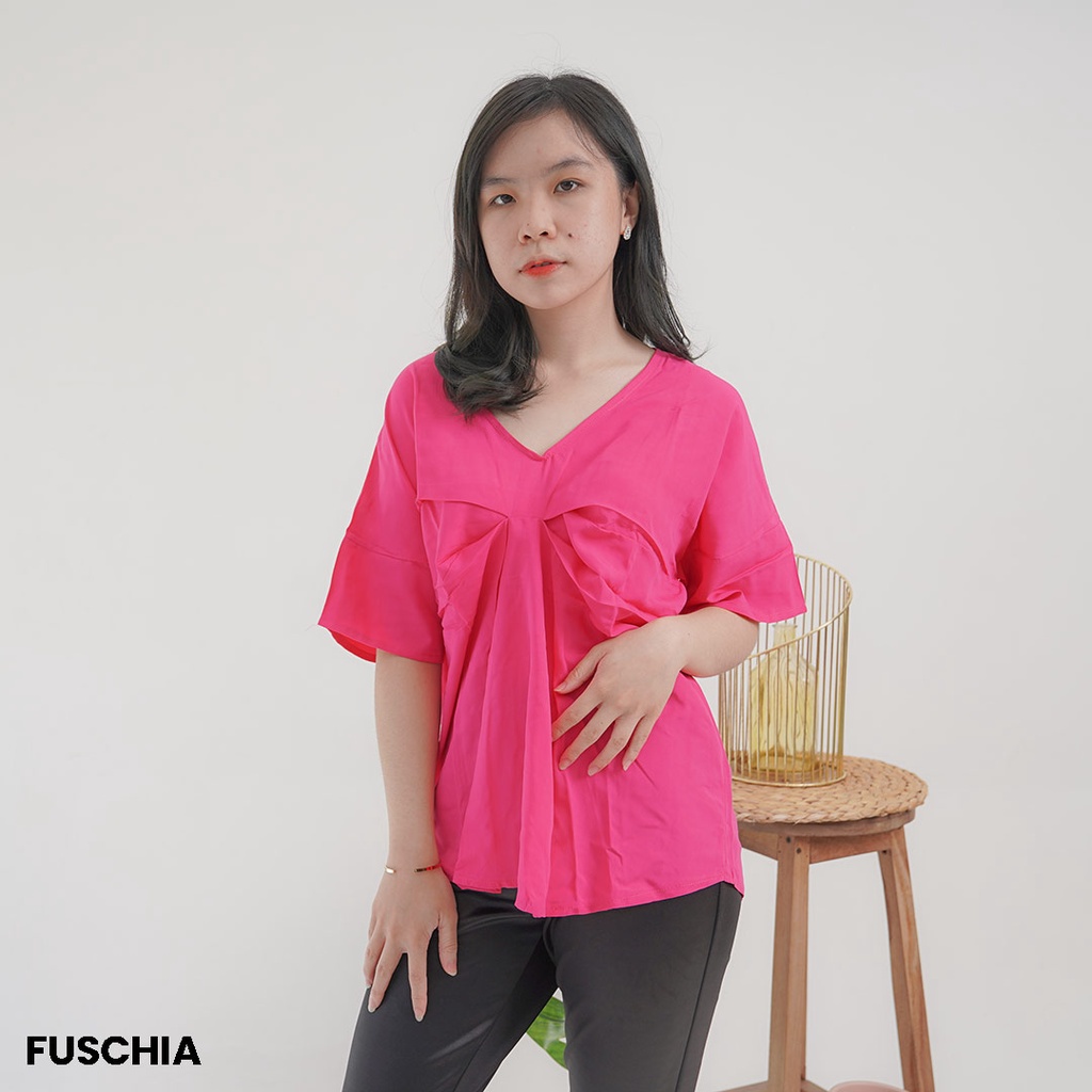 Blouse Atasan Wanita Katun Vneck Fairy