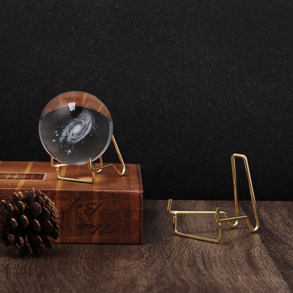 Populer Hexagon Display Stand Rock Dekorasi Rumah Geode Mineral Display Stand Holder