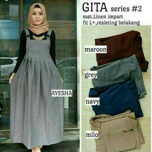 Gita Overall/Dress Hijab/Jumpsuit/Hijab Fashion