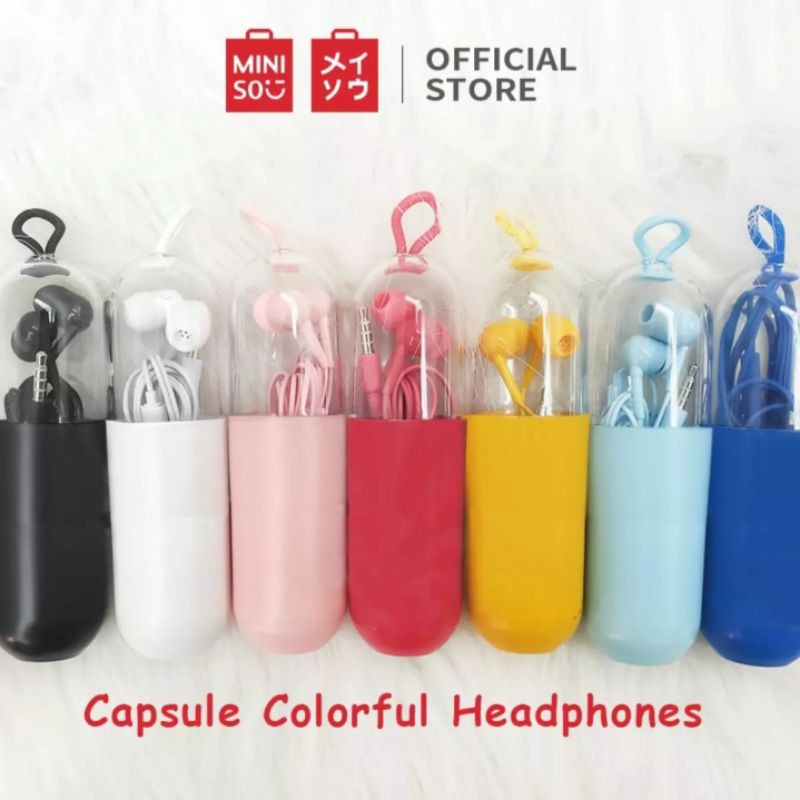MINISO Headset Tabung / Earphone Capsule Miniso