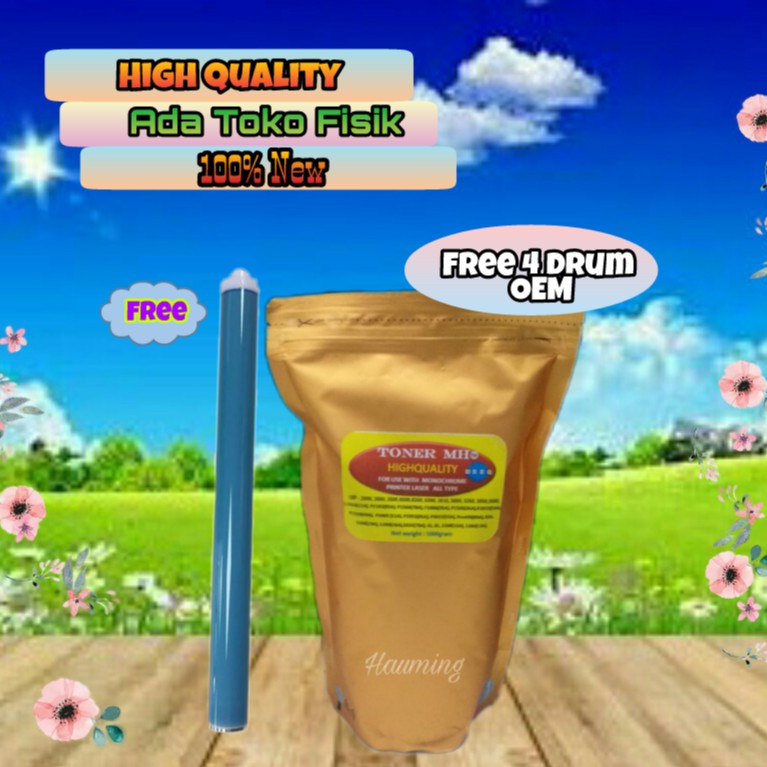 Serbuk Toner MH Gold Free Drum OPC OEM 4pcs HP 35A CB435A P1002 P1003 P1004 P1005 P1006 P1009
