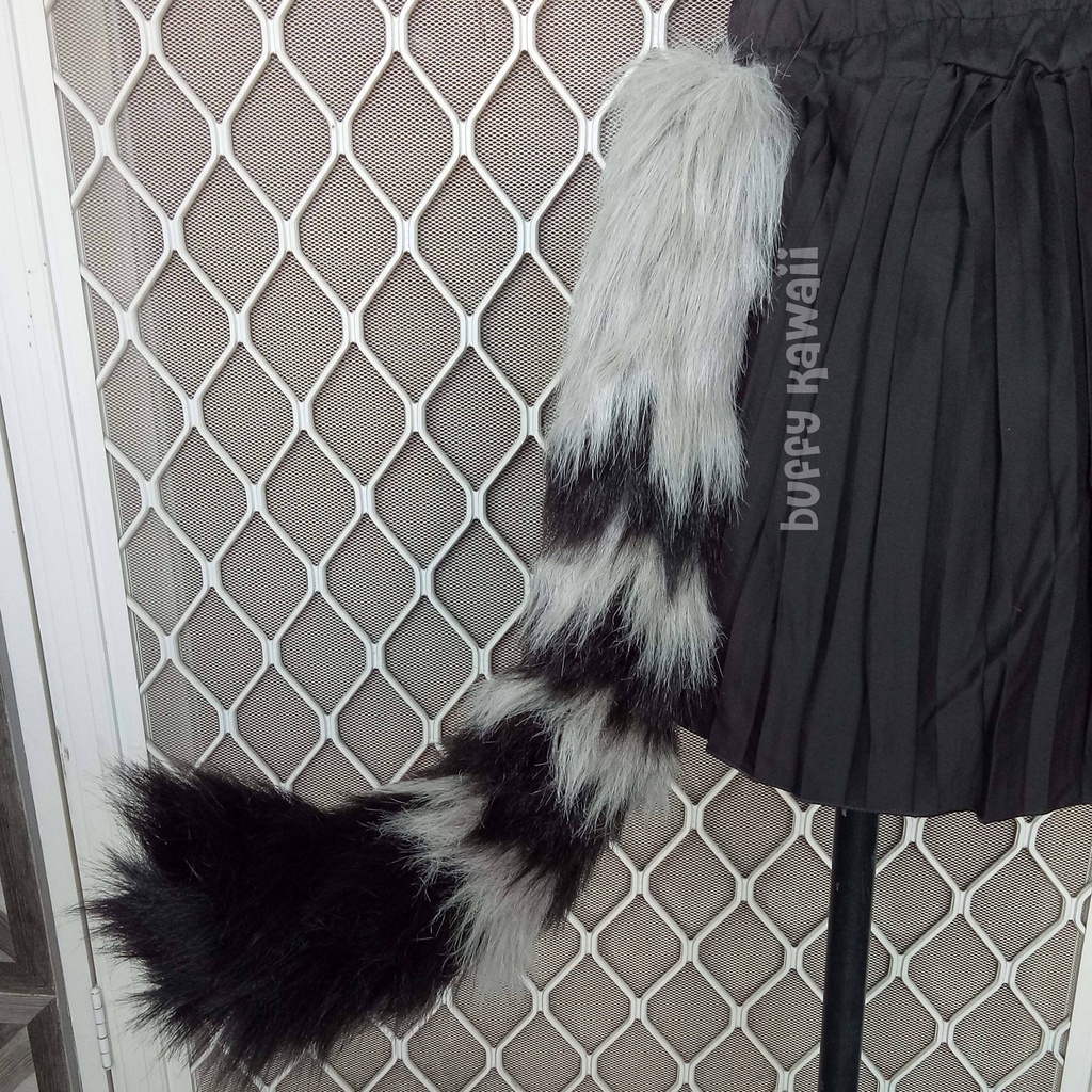 Ekor neko anggora furry blaster persia cat tail halloween cosplay accessories