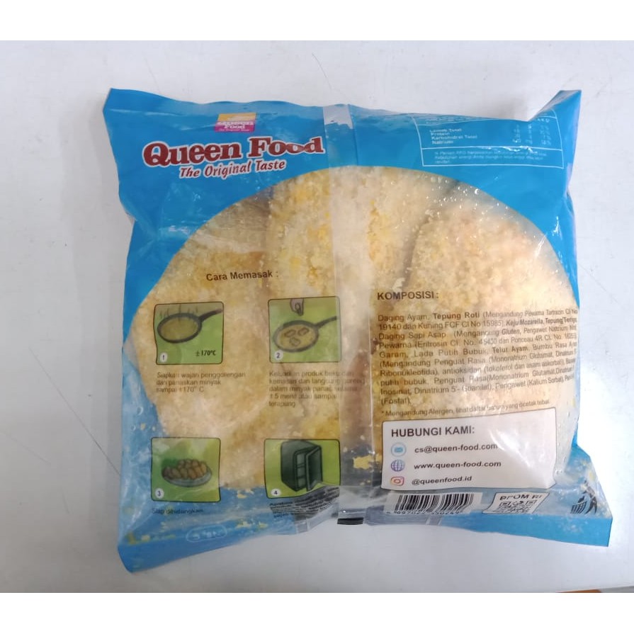 QUEEN FOOD CORDON BLEU 340GR ISI 3 / FROZEN FOOD