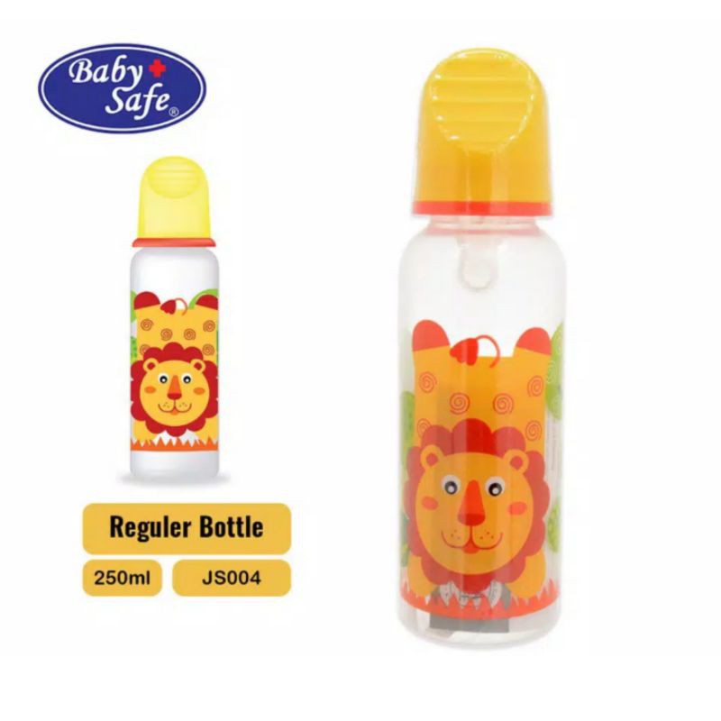 JS003 JS004 Baby Safe Feeding Bottle / Botol Susu Dot Bayi Babysafe 125ml 250ml