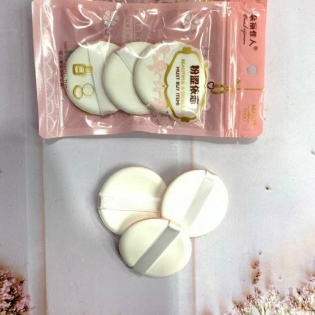 Spon MAKE UP / SPONGE WAJAH / SPONS BULAT isi 3 PCS